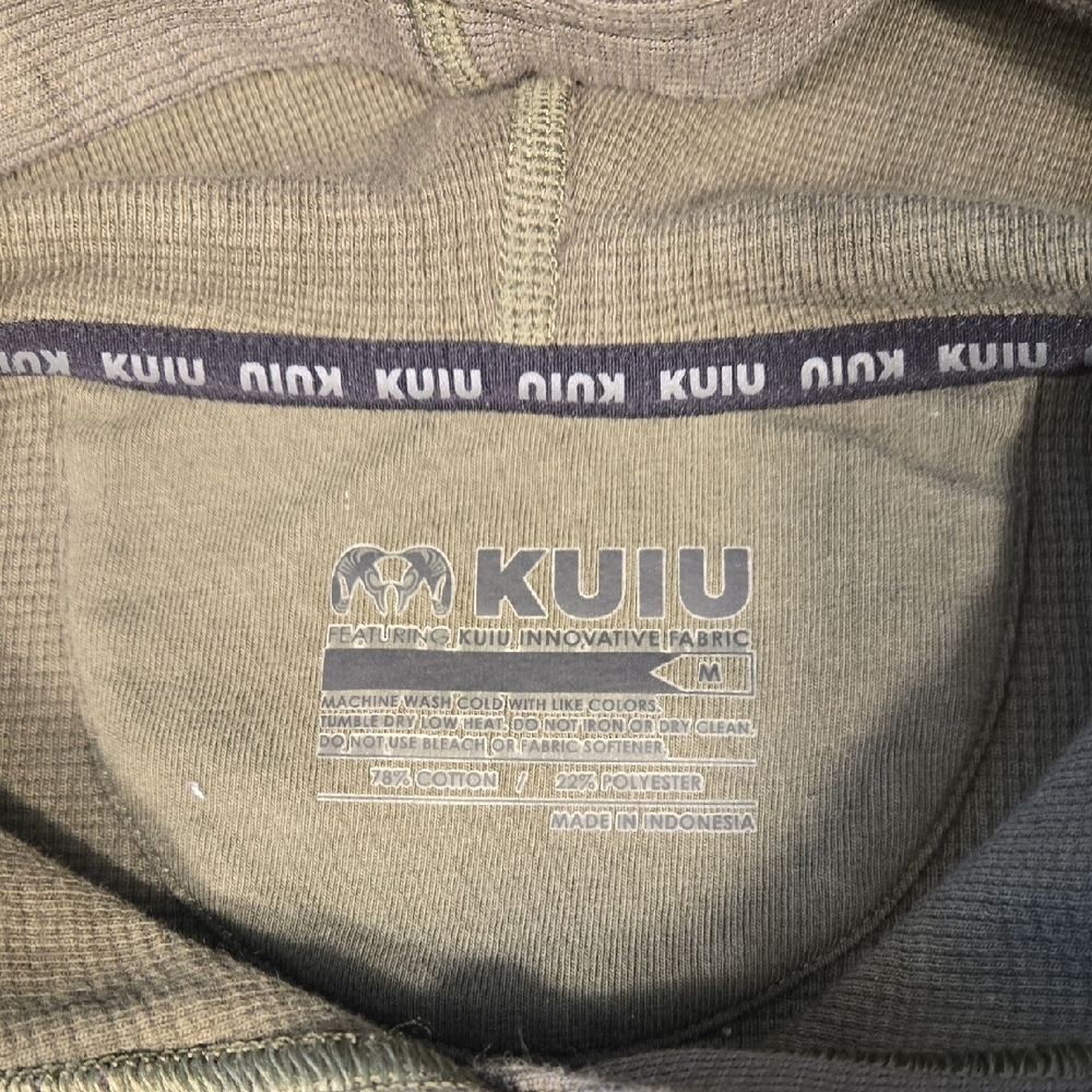 KUIU Men's Ash Long-sleeved Hoodie Size M - Thermal Knit, Odor-Resistant - Picture 2 of 9